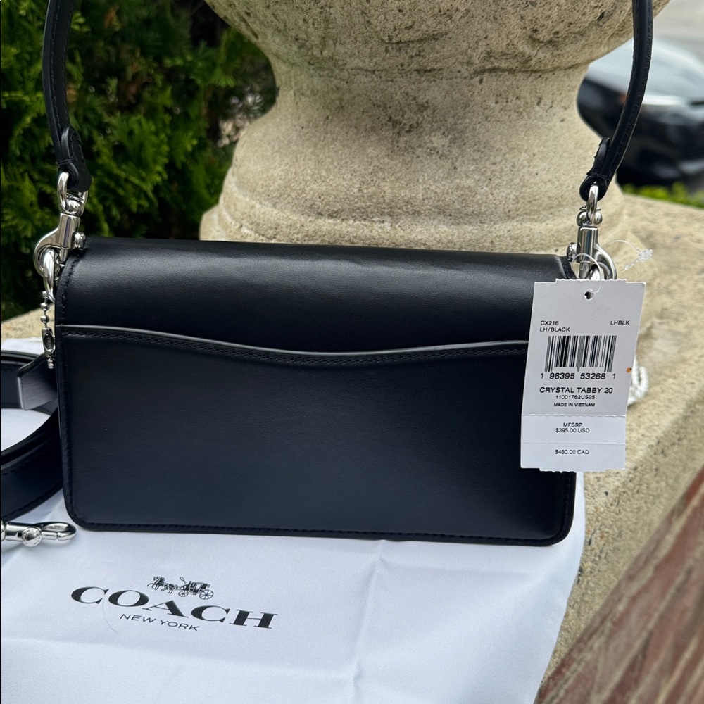 NWT Coach Crystal Tabby 20 includes 2straps, silver hardware& dust bag - Picture 5 of 14
